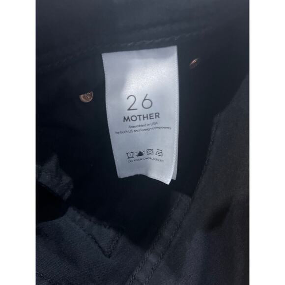 Mother Denim The Cruiser Flare Black Denim Jeans in Not Guilty Sz 26 - Picture 6 of 9